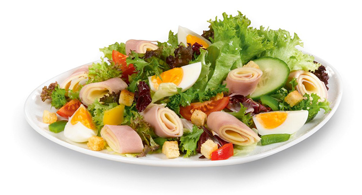 Käse-Schinken Salat 